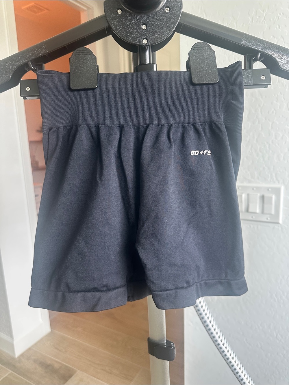 BO+TE High-Rise Black Women's Athletic Shorts